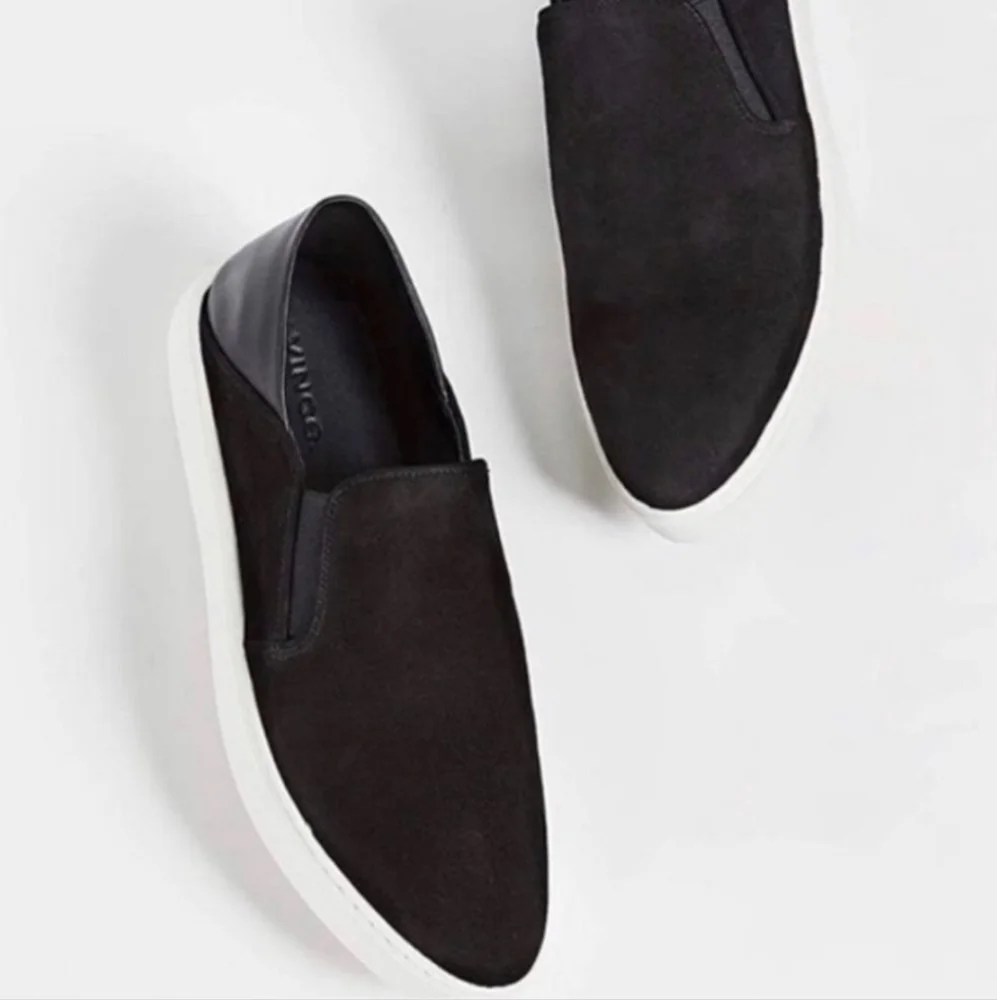 Vince Garvey Suede Leather Slip-On 8.5 Sneakers Platform